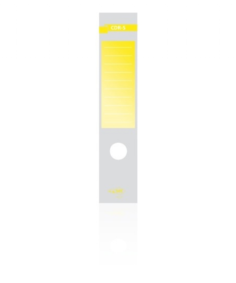 Etichette per Registratori conf. 10 Pz. Giallo